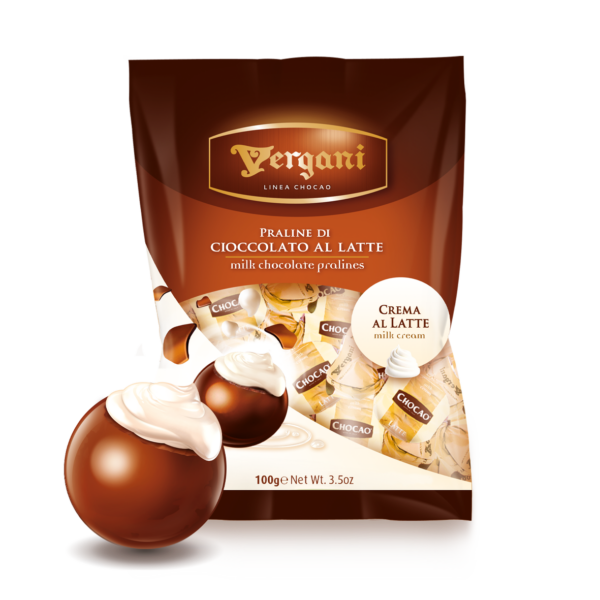 Sfere latte ripiene con crema al latte