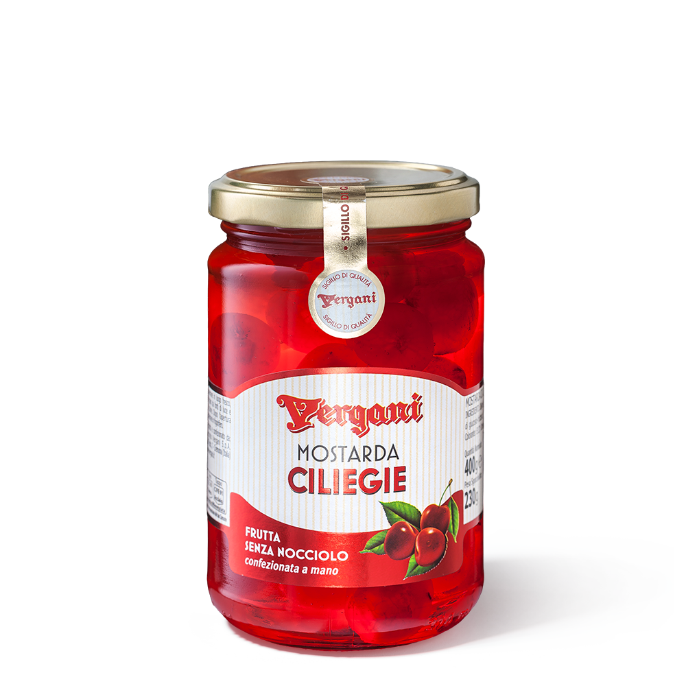 Vergani Mostarda - spicy candied cherries mix