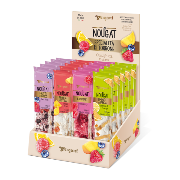 Soft nougat mix fruits
